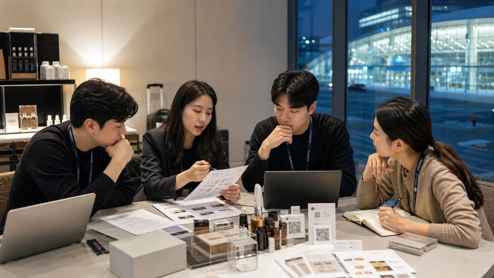 COEX Team prueft Betrieb und Nachbereitung nach einem Messetag