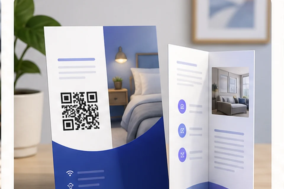Flyer with QR code