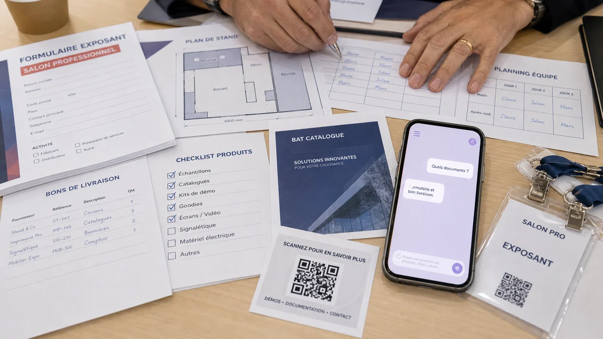 Comparaison entre plan de stand et stratégie visiteur