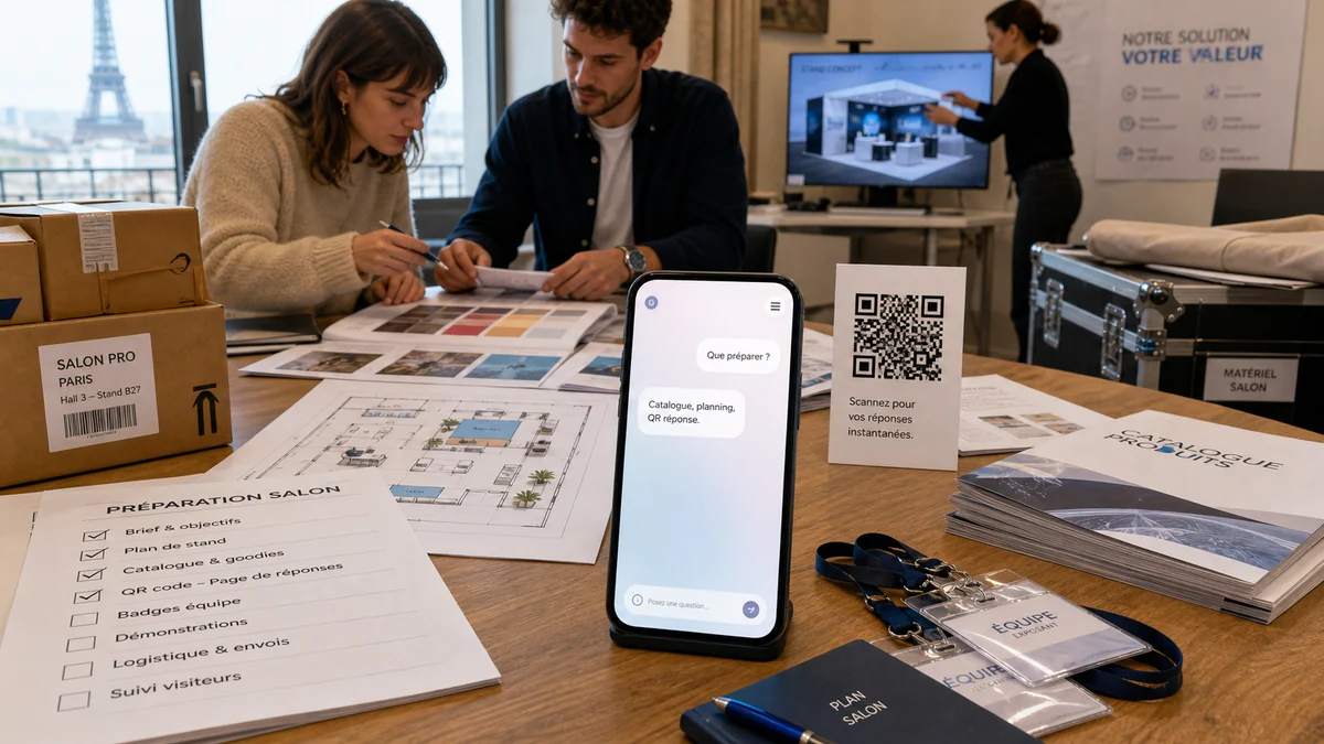 Préparation salon : plan et stratégie