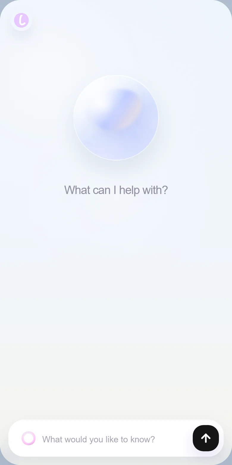 Glass Aura Motion theme preview