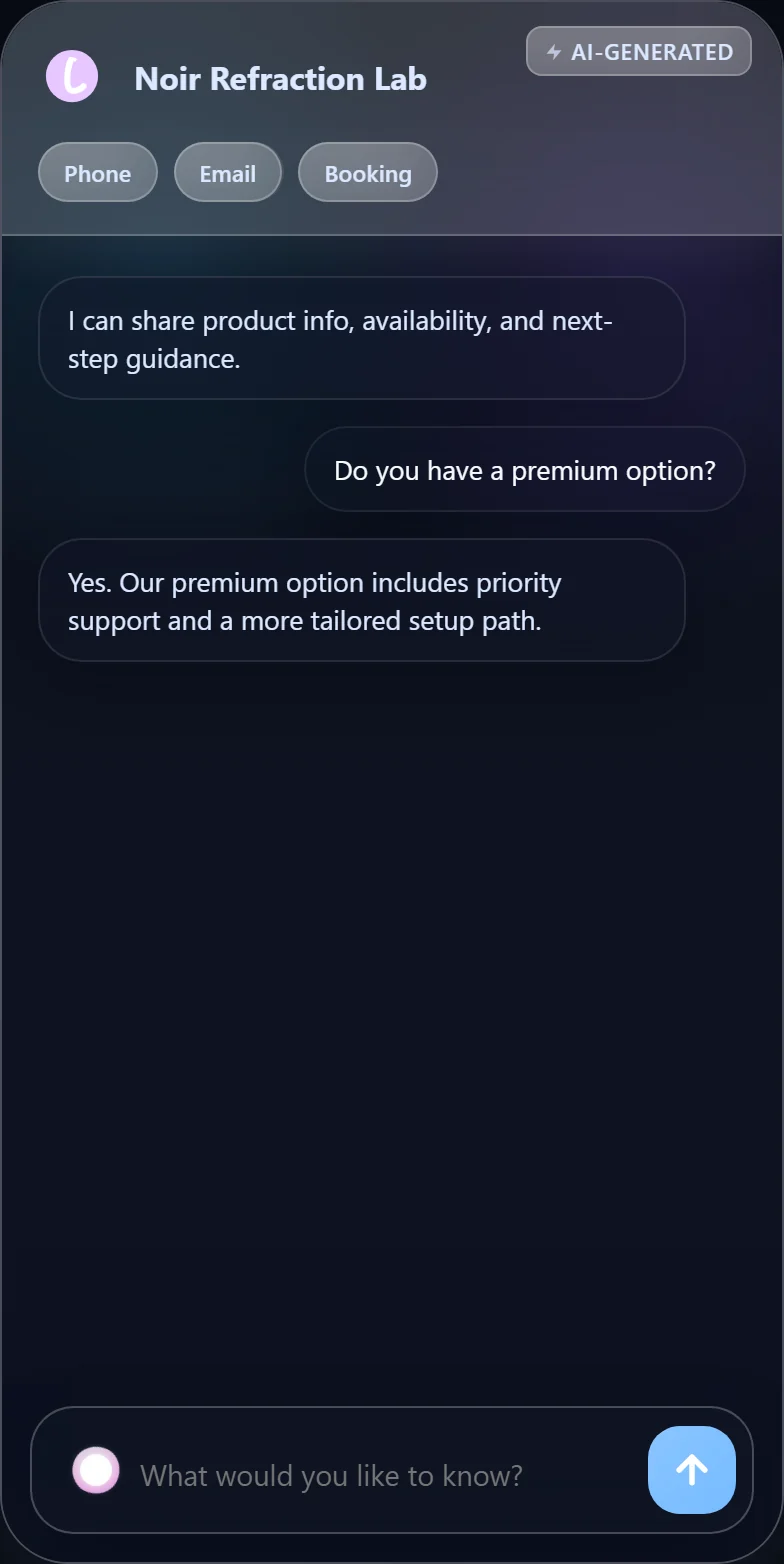 Noir Refraction theme preview